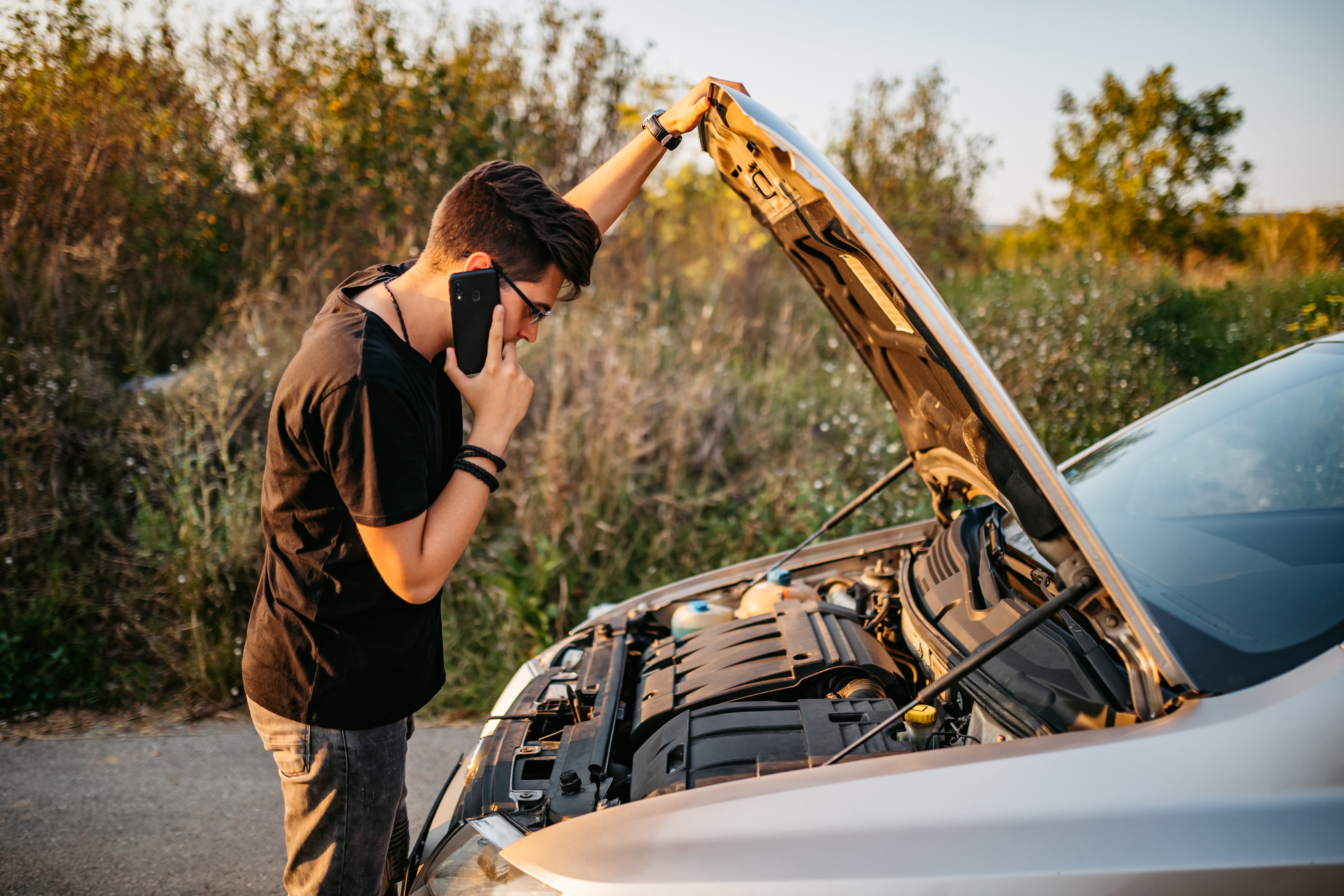 Calling roadside assistance